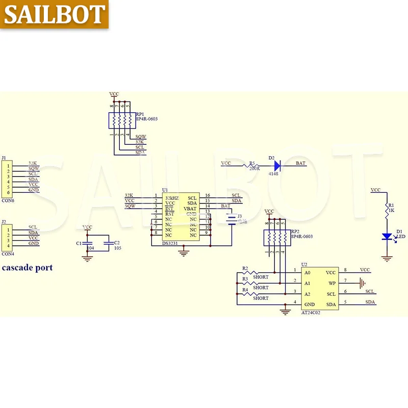DS3231 AT24C32 IIC الدقة RTC في الوقت الحقيقي وحدة الذاكرة على مدار الساعة RTC DS3231SN/M وحدة الذاكرة لاردوينو التوت بي لتقوم بها بنفسك عدة
