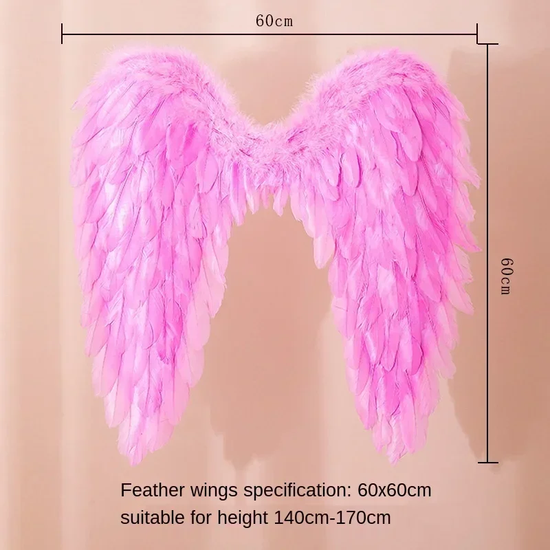 สีดําสีขาว Angel Feather Wings Holiday Party Props ฉาก Catwalk ปีศาจปีกปีศาจแสดงวันเกิด Bar Home Decor ฮาโลวีน