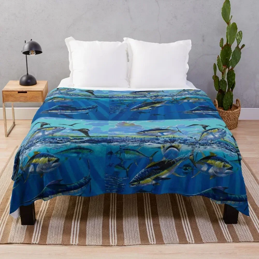 

Yellowfin Run Throw Blanket Cozy Warm Blanket for Bed Room Decor