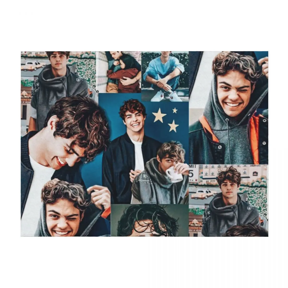 

Noah Centineo, Peter Kavinsky collage phone case Throw Blanket Plaid Luxury Brand Decorative Beds Warm Blankets