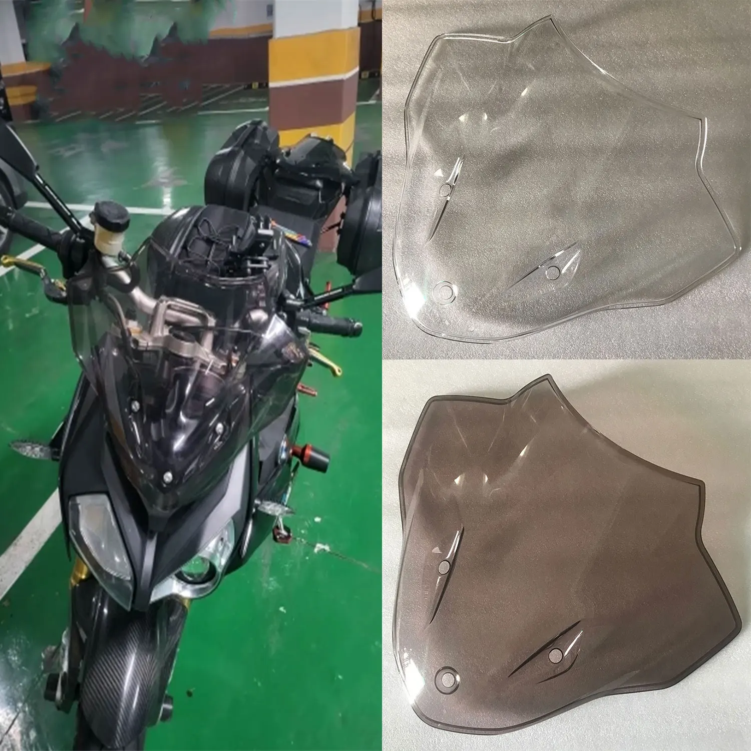 

Для BMW S1000 R S1000R 2014 2015 2016 2017 2018 S 1000 R ветровое стекло мотоцикла, дефлекторы ветрового стекла с двойным пузырьком