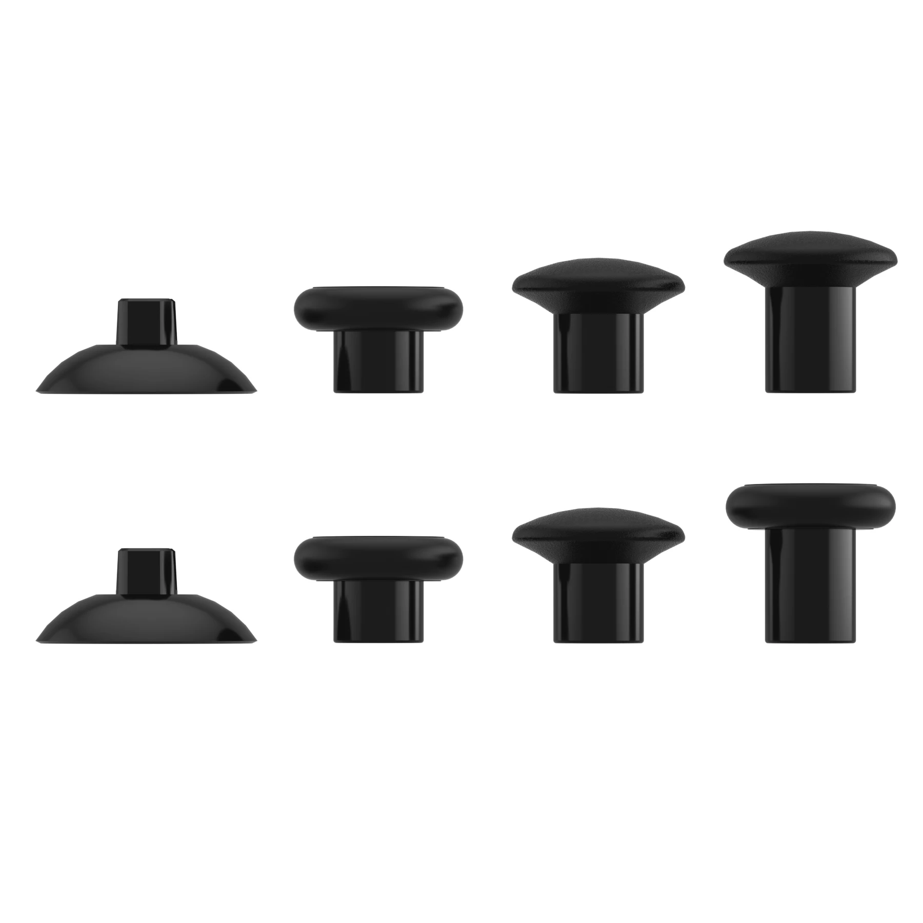 eXtremeRate Grips Joystick Interchangeable Thumbsticks for Xbox Core (Xbox Series X/S), for Xbox One S/X/Elite - Black