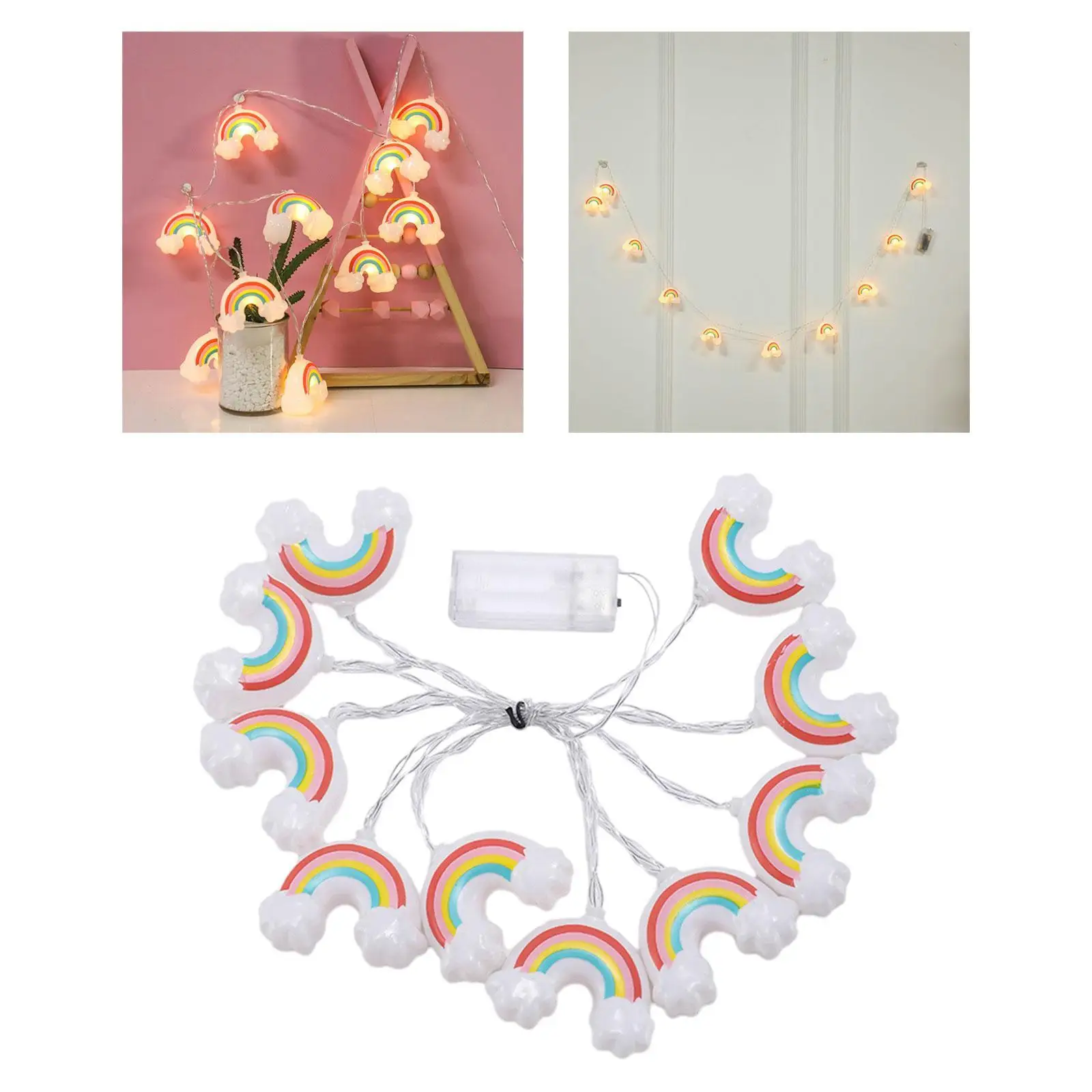 

Rainbow String Light Easy to Use Home Decor for Home Bedroom Indoor Outdoor
