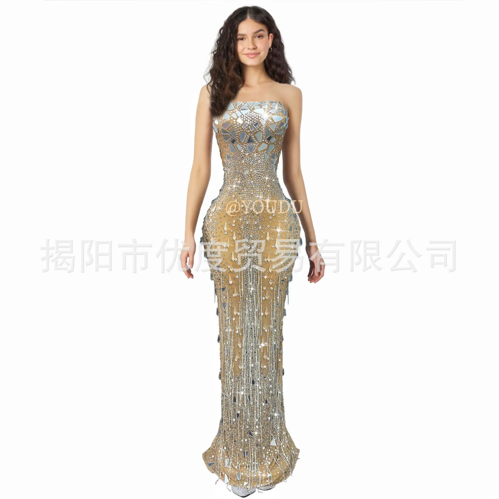 

Сексуальное платье на подтяжках со стразами и белыми кристаллами, сетчатое платье на день рождения Mai Dangdang, платья piedras brillantes