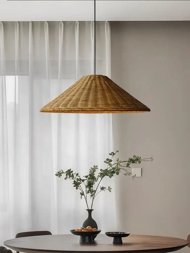 Vintage Rotan Hanglampen Met De Hand Gebreide Wicher Suspensie Home Decor Tafel Eetkamer Restaurant Keuken Hanglampen