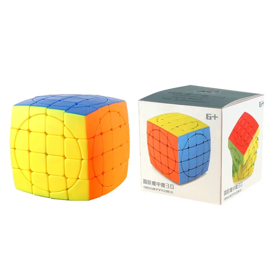 Shengshou Crazy 2x2 3x3 4x4 5x5 Megaminx Pyraminx  Magic Speed Cube Stickerless sengso circular 3x3 cube Fidget Toys Cubo Magico