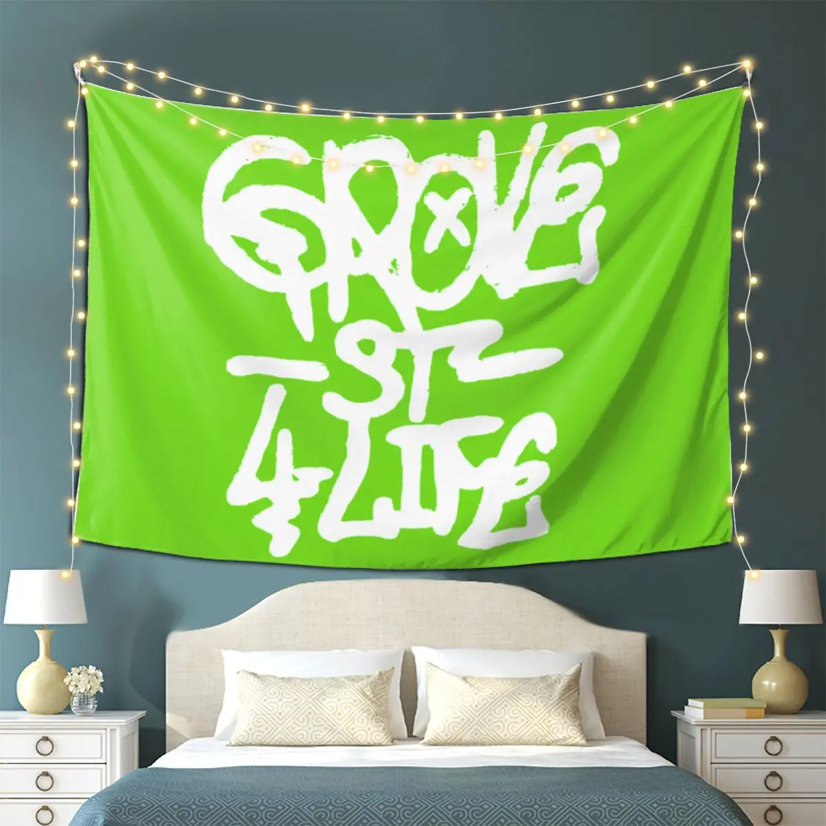 Harajuku Grove 4 Life GTA San Andreas نسيج معلق على الحائط ديكور منزلي جمالي المفروشات لغرفة النوم #1
