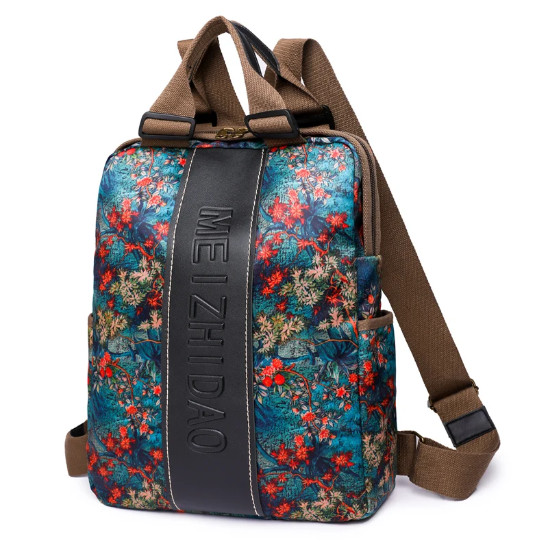 4 patterns Anti Theft Women Backpack Durable Fabric Oxford School Bag Pretty Style Girls School Backpack Female Travel Backpack