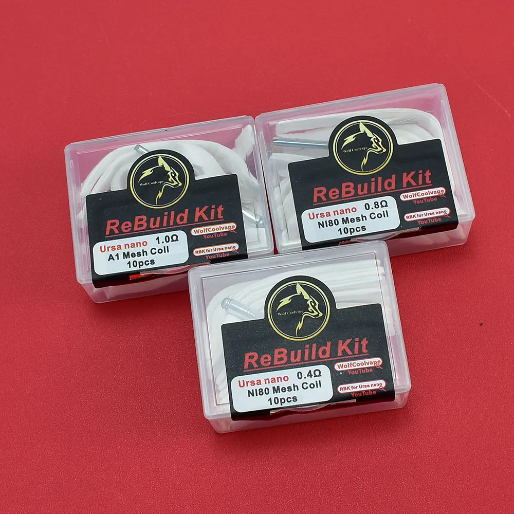 Kit de reconstrucción RBK para Ursa nano A1 Mesh, bobinas de 0,8/0,4/1.0ohm, piezas de herramientas de mano para el hogar