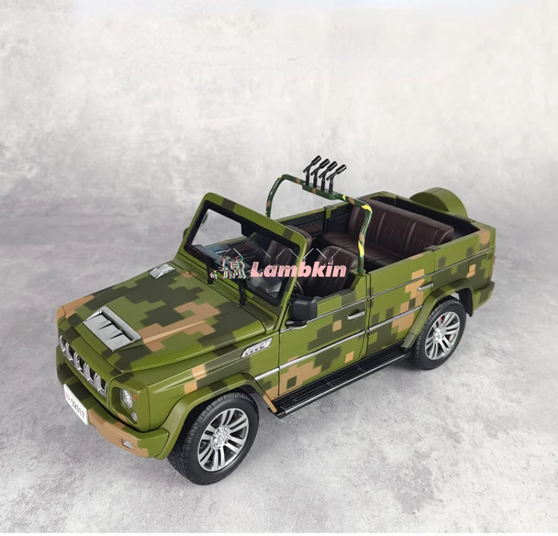 Original 1:18 BAIC BJ80 ZhuRi he parade car General-purpose squad guide car Alloy Simulation Gift Collection Ornament Miniature