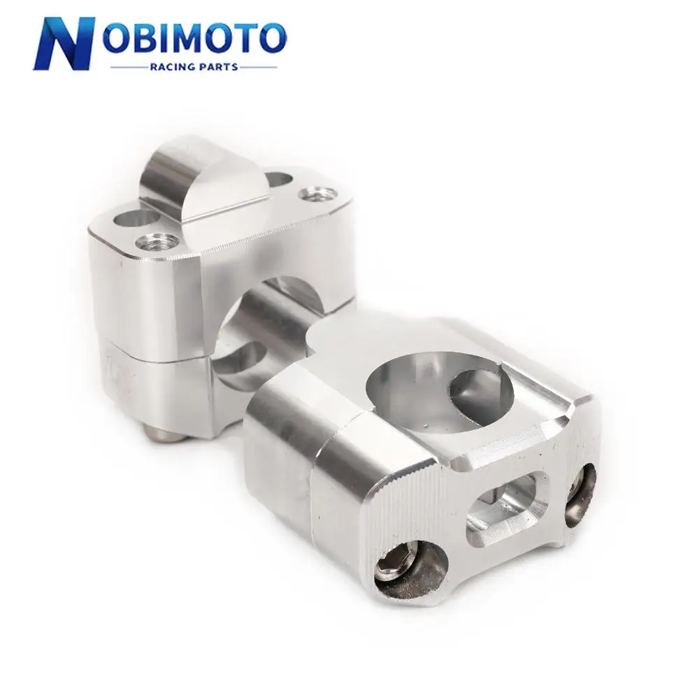 CNC Aluminum 22mm 28mm Off Road Motorcycle Bar Clamps Handlebar Risers Adapter For 7/8" 1-1/8 Pit Dirt Motorbike image 2