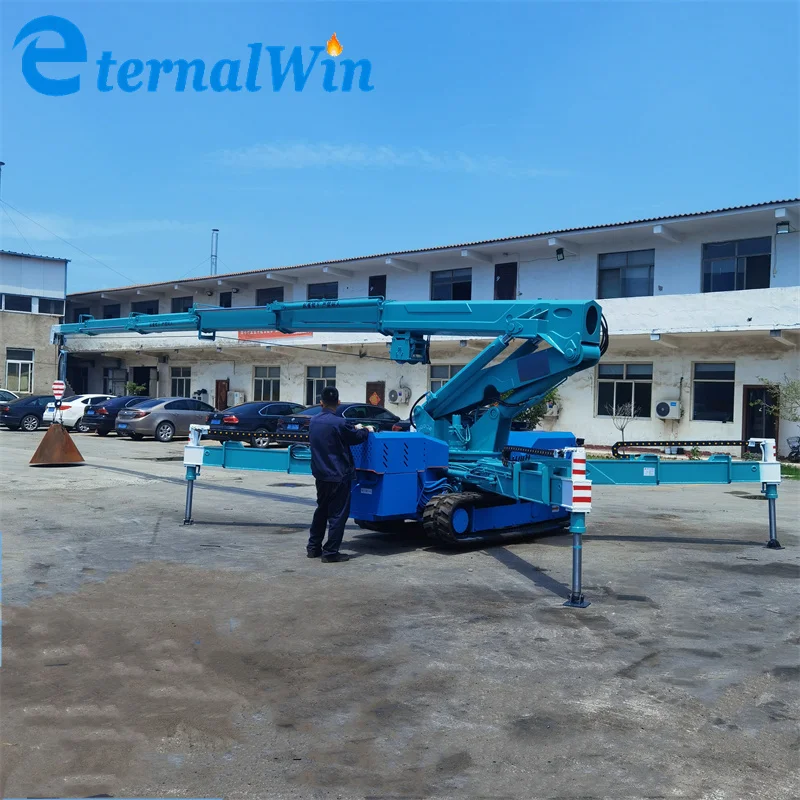 الصين 6T للطي الذراع العنكبوت رافعة الزاحف لمكان العمل الضيق #5