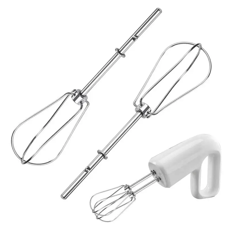 2 Cordless Hand Mixer Attachments Cordless Hand Mixer Attachment Stainless Steel Egg Whisker Hand Push and Egg Whisker tool