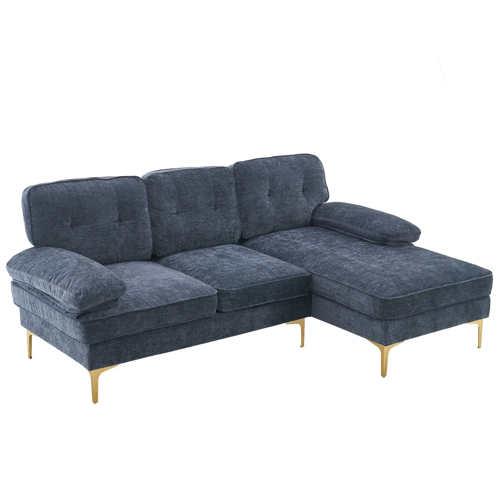 

Three-Seat Simple And Stylish Indoor Modular Sofa Gray - Blue