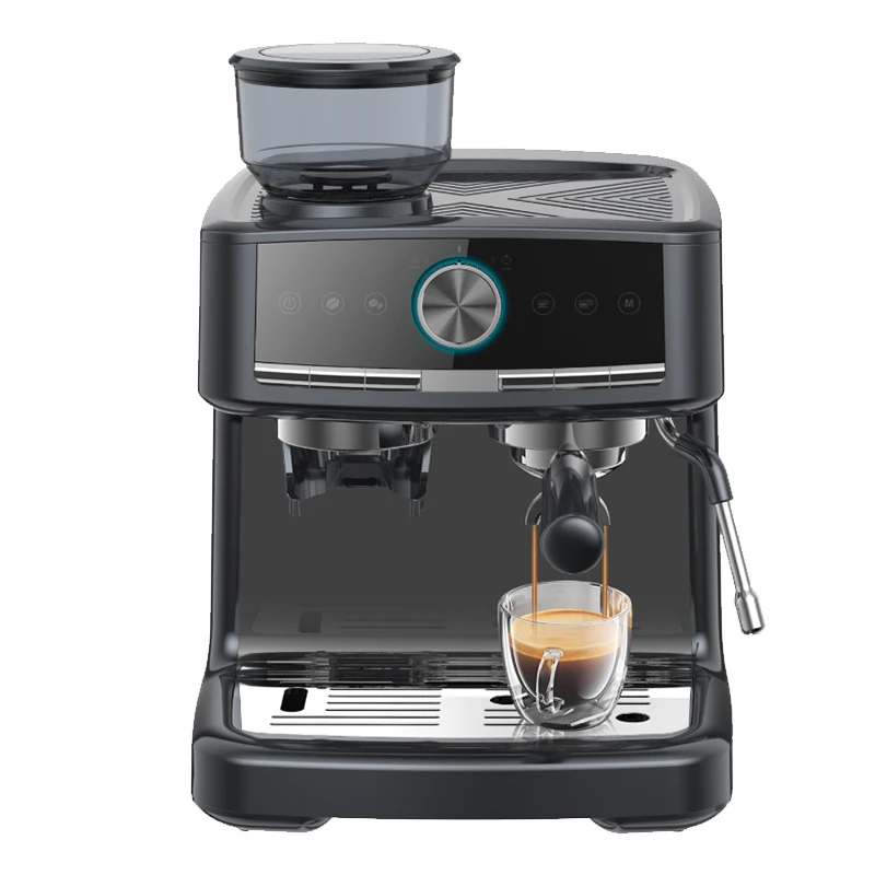 

Manual Express Coffee Maker Semi Automatic Espresso Coffee Machine With Grinder