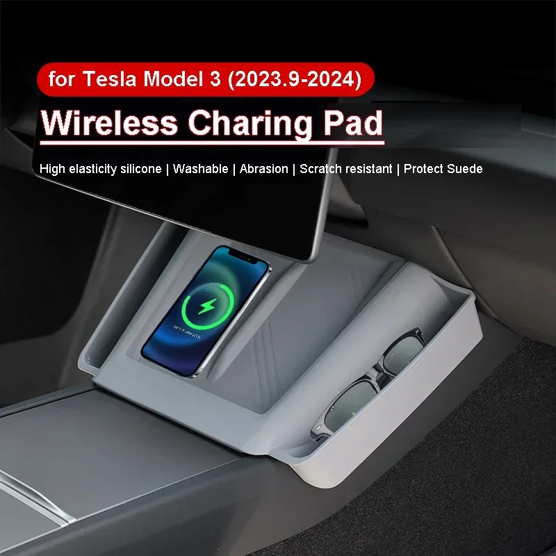 For Tesla Model 3 Highland 2024 Storage Box Model 3 2024 Highland Center Console Armrest Storage Box Stowing Tidying Accessories