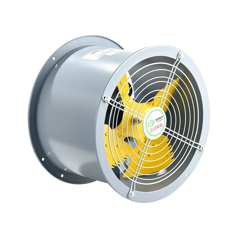 

Axial flow fan 220 Pipe fan, kitchen industrial 380 strong high-power oil fume SF high temperature resistance