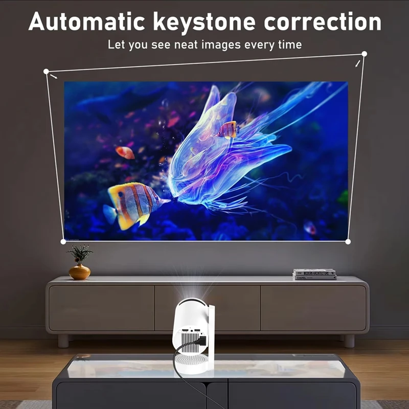 

NEW_Portable Projector 270 Degree Android13 WiFi Bluetooth EU Plug