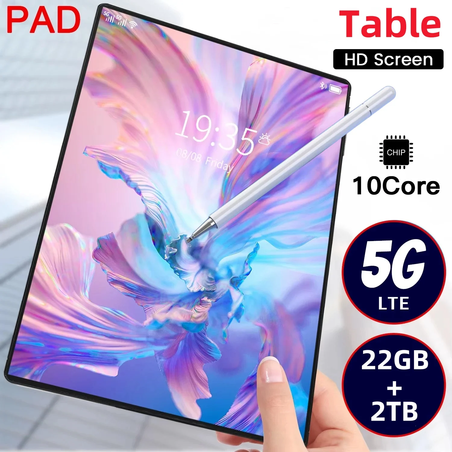 

2025 5G Tablet Pad 15 Pro Android 14.0 Совершенно новый 11-дюймовый 22 ГБ ОЗУ 2 ТБ ПЗУ Планшет 24 МП 48 МП 20000 мАч 10-ядерный сетевой планшет WIFI