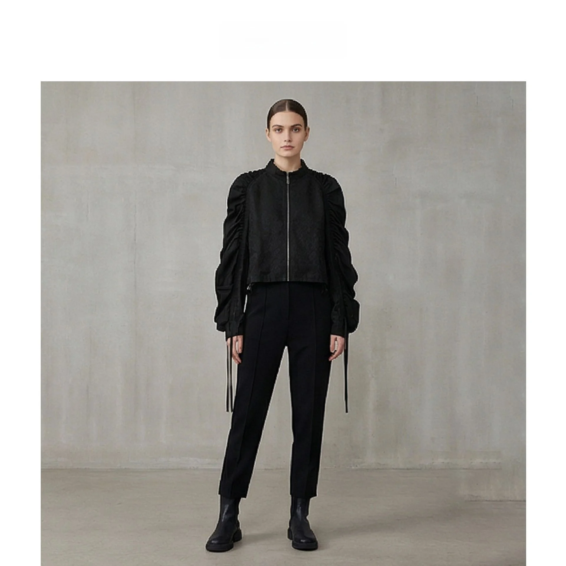 

BONZOY Pure Color Zipper Casual Long Sve Women's irt Dstring Open Cardigan Regular Fit Polyester Regenerated Cellulos...