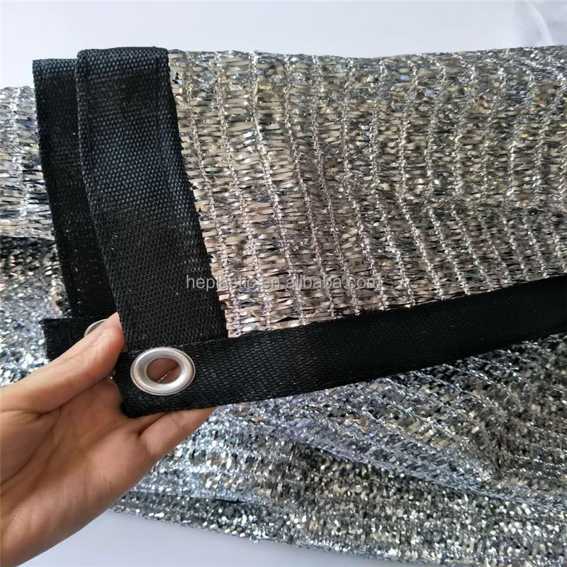 20254×6m アルミ遮光ネット アルミ遮光スクリーン シルバーアルミネット プラスチック農業用遮光ネット