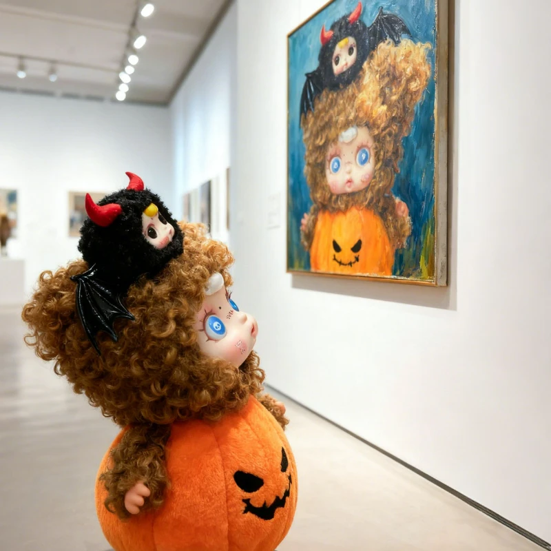 Mm açúcar bebê vinil pelúcia caixa cega na moda colecionável elf festa série halloween noite jogar pingente presente para entusiastas de brinquedo