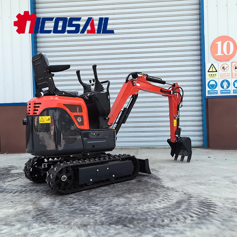 

Free delivery of new mini farm crawler excavator 1 ton EPA engine pump core components small mini excavator