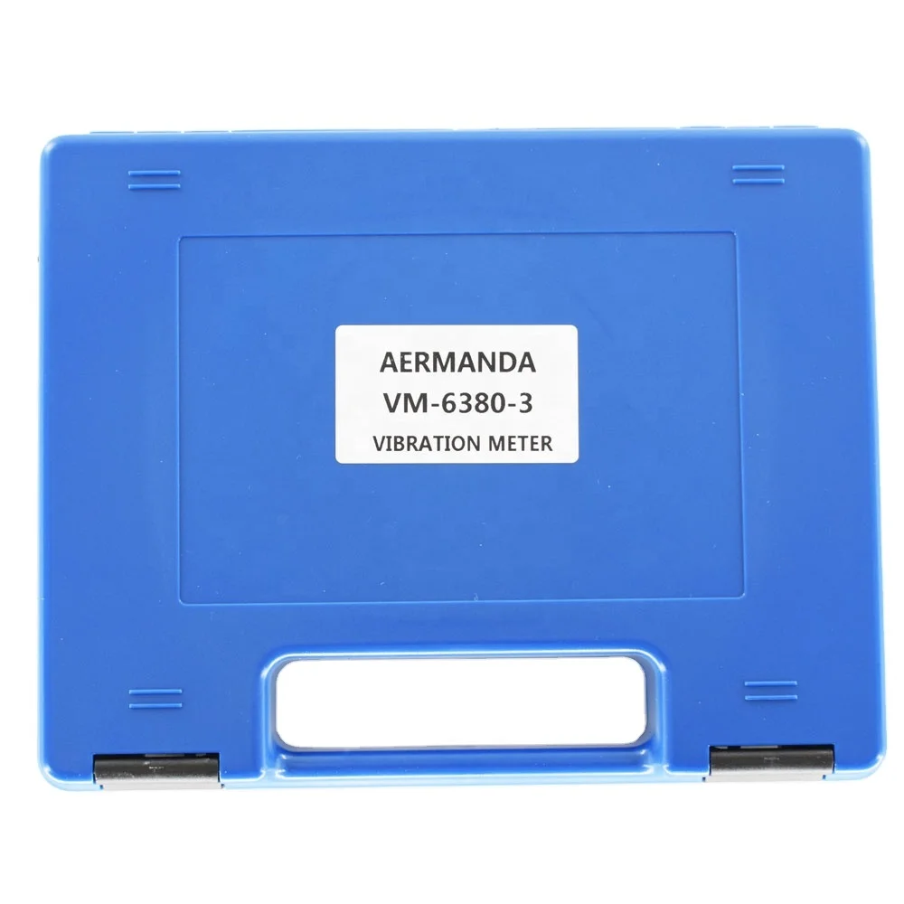 VM-6380-3 Digital 3D Vibration Tester Meter 3 Channels Vibrometer With 3 Piezoelectric Transducers Analyzer