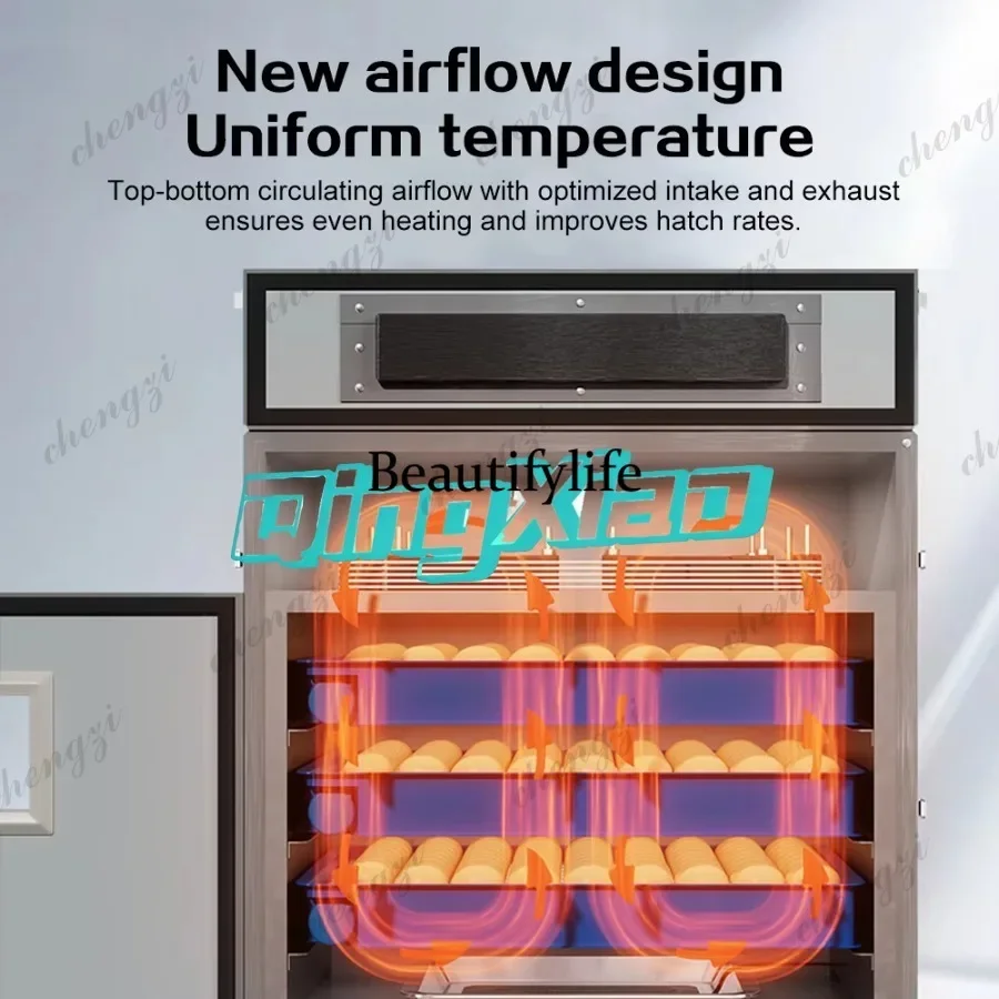 K182 Fully Automatic Intelligent Egg Incubator 240 Egg Capacity 220V 12V AC Power Energy Saving Hatching Machine For Poultry view 5