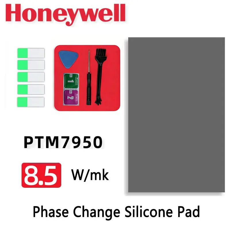 Honeywell PTM7950 8.5W Phase Change Silicone Pad Sheet Laptop Phase Change Silicone Grease CPU Thermal Conductive Paste Pad