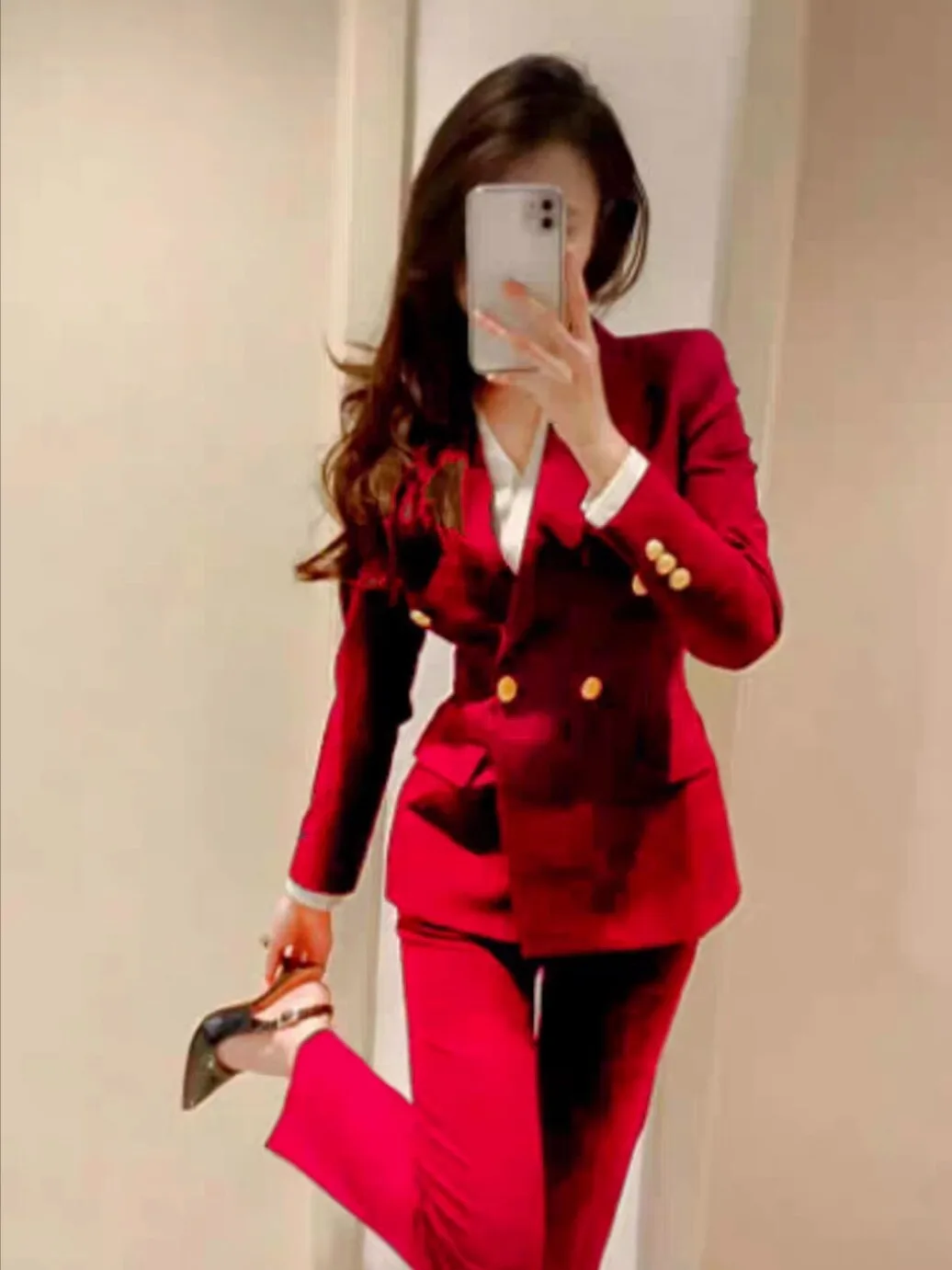Professional Women's Suiting Set for College Students Public Servant Interview Workwear Black Spring Autumn High End Business