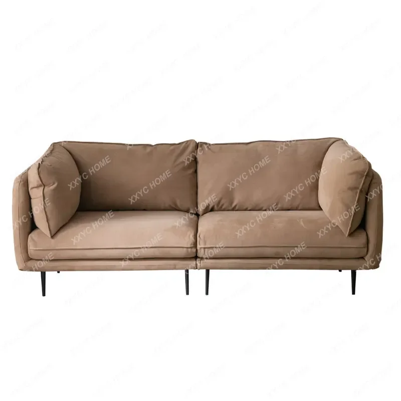 

SQI Cat Scratch Technology Cloth Retro Three Sofa Living Room Small Apartment Simple Modern Matte Cloth Sofa