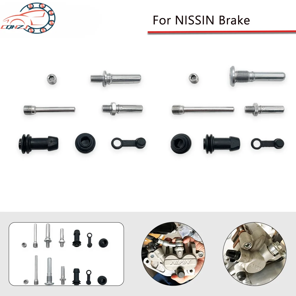 Motorcycle Universal Brake Caliper Repair Kit Front Rear Nissin Caliper Guide Pin Rebuild Kit For CRF KXF RMZ YZF Dirt Bike