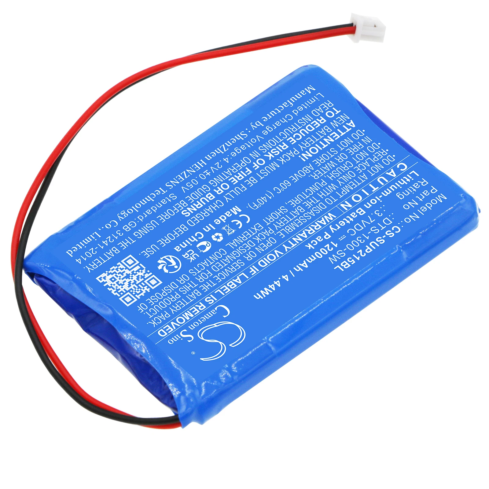 Portable Printer Battery For SumUp DTS-1300-SW Air  AIR1E215 Capacity 1200mAh / 4.44Wh Color Blue Grass Weight  48g