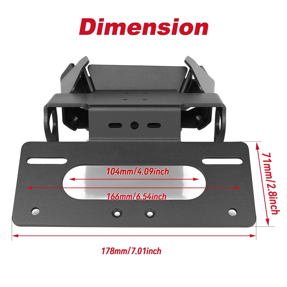 Motorcycle Rear Tail Tidy Fender Eliminator License For Ducati Multistrada V4 / V4S 2021-2024 Number Plate Frame Holder Bracket view 4