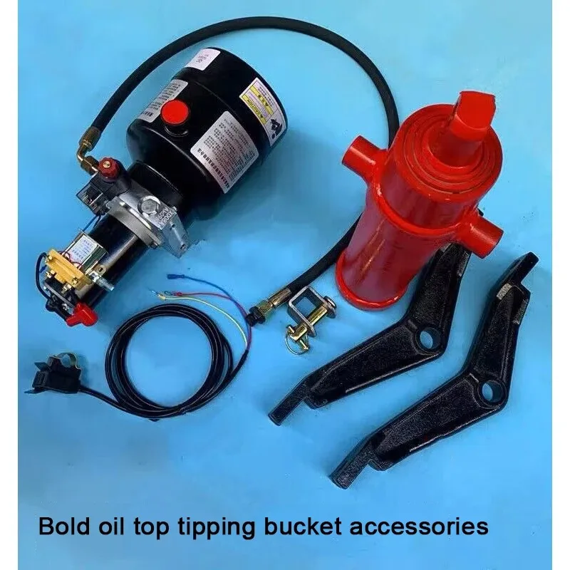 

Control Lift Electric Tricycle Dump Hydraulic Modification Parts Hydraulic Self Unloading Kit Electric