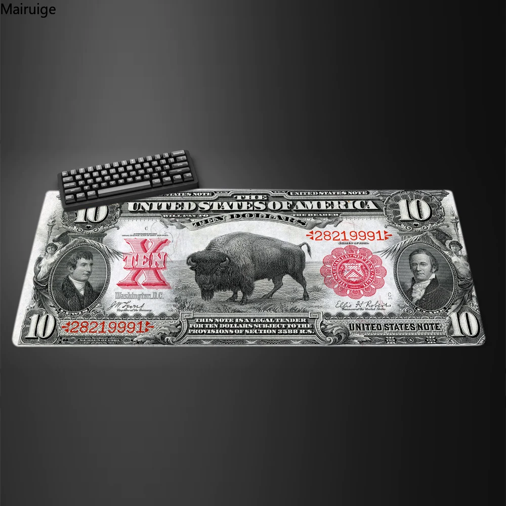 Large Hot Sell Dollar Mouse Pad Gamer Desk Accessories Office Gaming Pc Cushion Mat Mausepad Anime Computer Table Mats Setup Rug