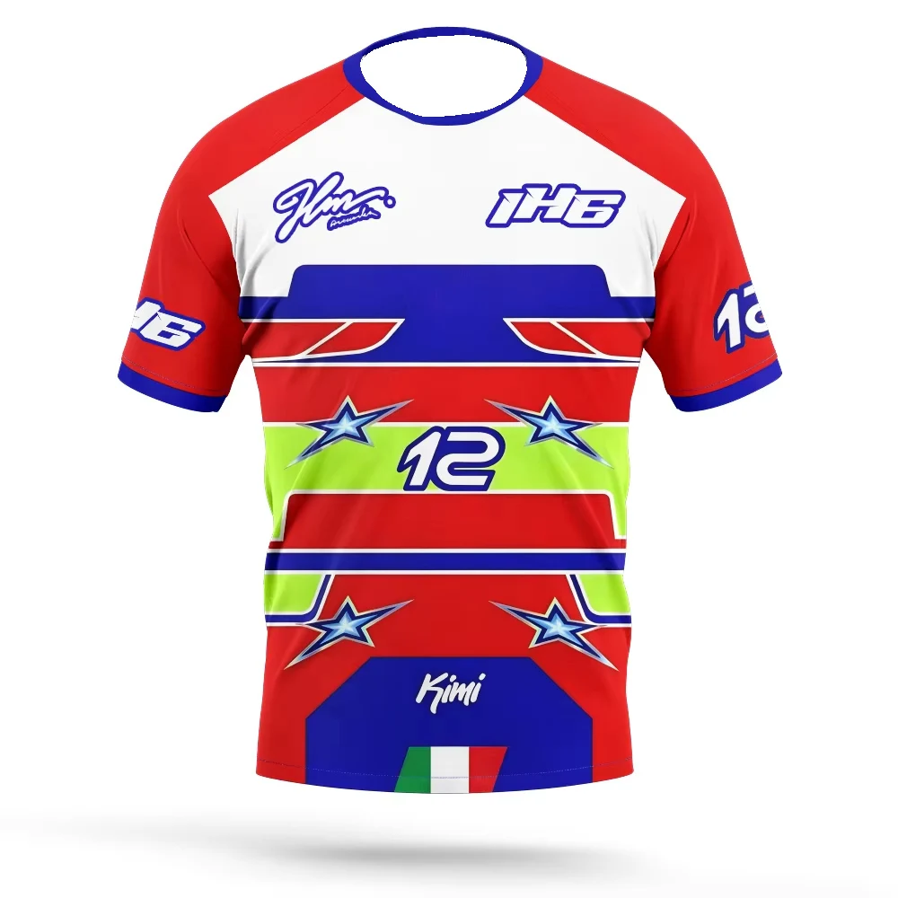 Formula Racing Nummern-Grafik Kurzarm-T-Shirt Familien-Partnerlook Atmungsaktiv Schnelltrocknend Rennsport-Fan Freizeit-T-Shirt – Detail 7