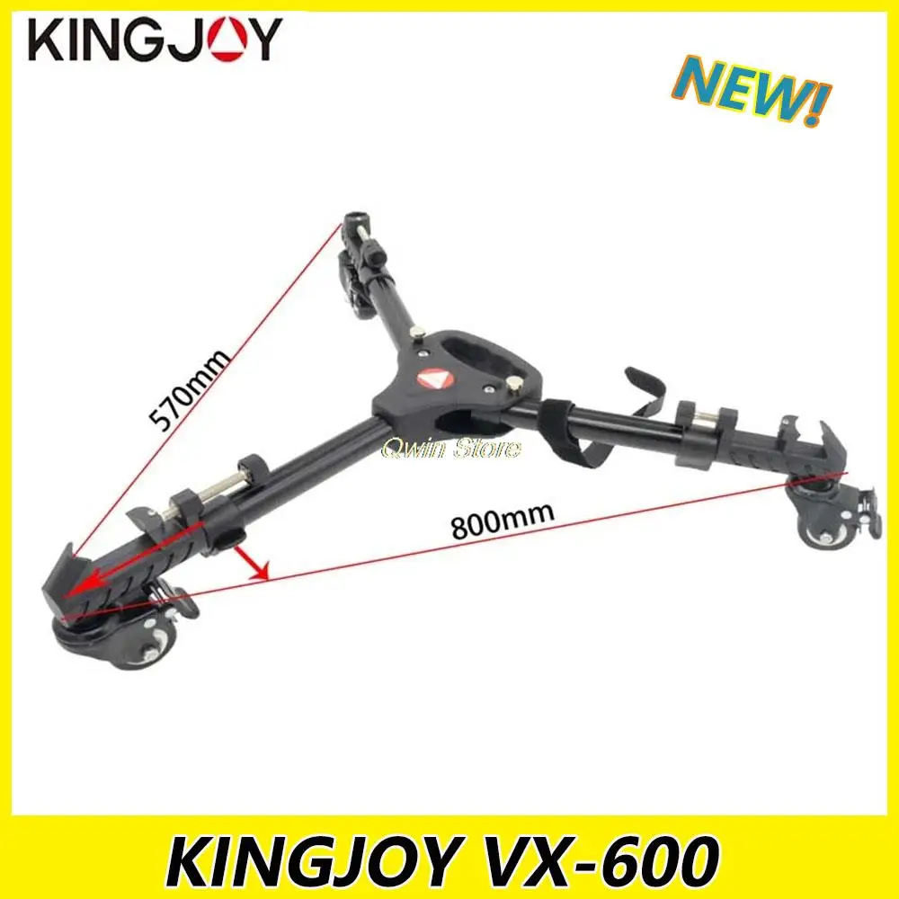 

Tripod Legs KINGJOY VX-600 Camera Tripod Dolly Photography Heavy Duty with Wheels and Adjustable Flexible Leg Mounts for DSLR