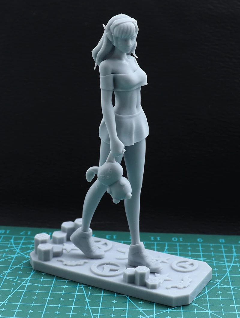 1/24 75Mm 1/18 100Mm Resin Model Kits Dva Meisje Figuur Unpainted Geen Kleur RW-173