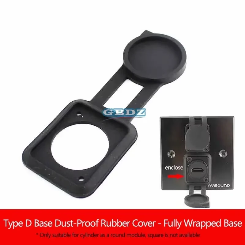 XLR line Patch Panel 86 Blank Plate Blind Filler Dustproof Module D Type Blank Metal Baffle Filled Silicone Module Rubber Plug