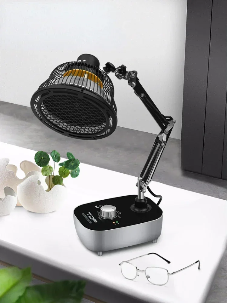 อุปกรณ์บําบัดด้วยคลื่นแม่เหล็กไฟฟ้าเฉพาะโคมไฟอบไฟฟ้าแบบตั้งโต๊ะอินฟราเรดพร้อมการป้องกันอุณหภูมิสูง