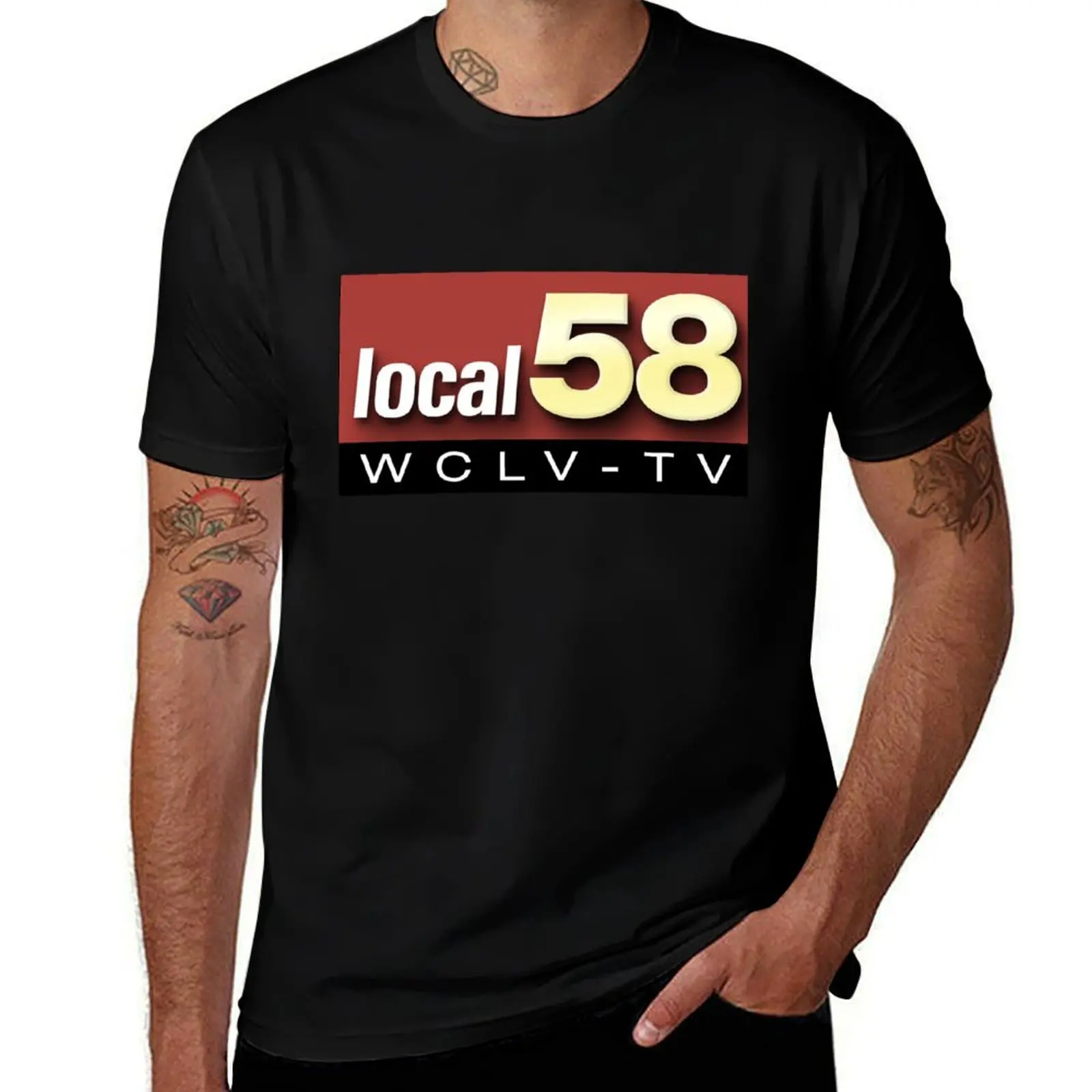 Local 58 WCLV-TV T-Shirt t shirt for man 100 percent cotton t shirts for man pack cotton t shirts with prints T-shirt
