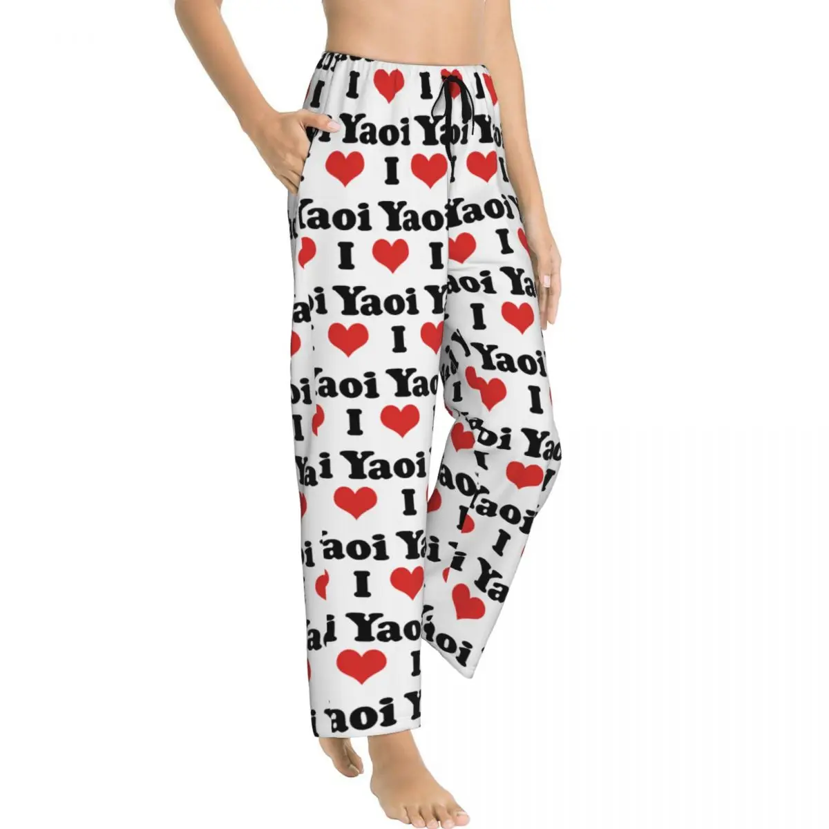 Lady's Pajama Pants Funny I Love Yaoi Lounge Pants Comfy Boys Love BL Sleepwear Home