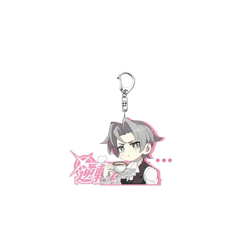 에이스 변호사 피닉스 라이트 마일즈 Edgeworth 코스프레 열쇠 고리 가방 펜던트 아크릴 열쇠 고리 열쇠 고리 액세서리 크리스마스 선물