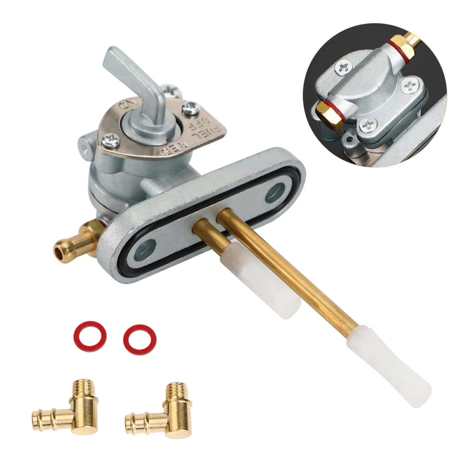 Areyourshop Gas Tank Fuel Cock Valve Petcock for Yamaha XS650 XS750 Special XS850 XS1100