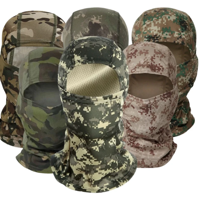 3 パック/迷彩バラクラバ帽子サイクリングフルフェイスマスクアウトドアスポーツ狩猟ハイキングスキーマスクオートバイヘルメットインナーキャップ