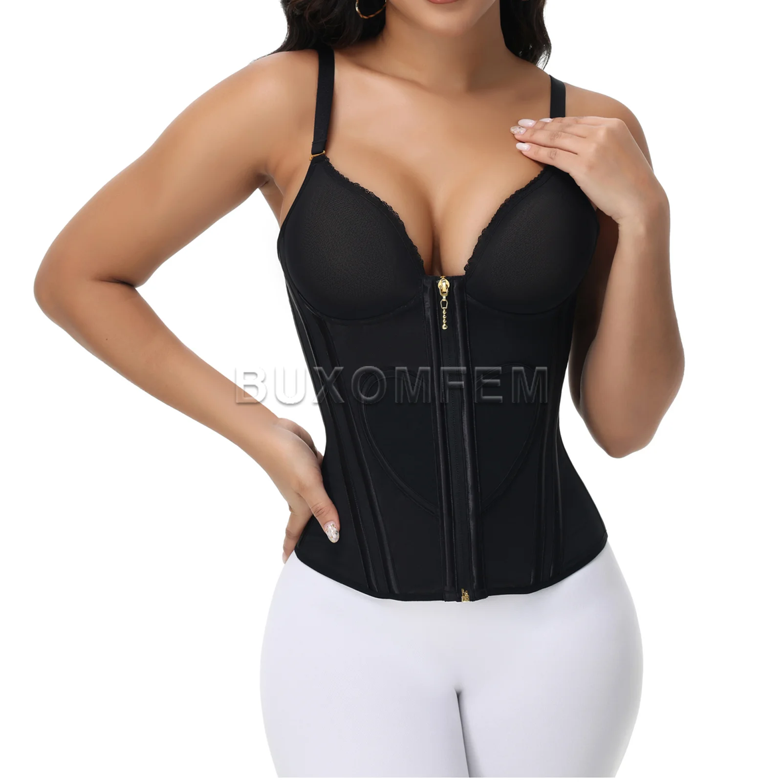 

2025 Slim Fit Tight Tummy Control Shapers with Straps Shaped Up Postpartum Tops Modeling Tummy Control BBL Girdles for Women