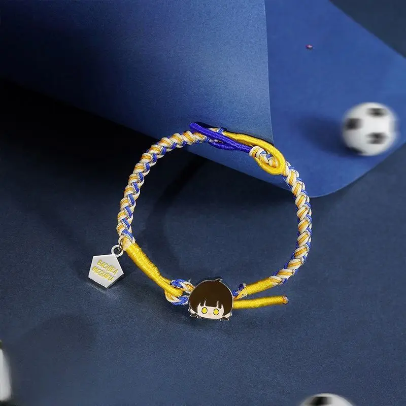 Blue Lock Meguru Yoichi Isagi Seishiro Nagi Anime Personaggio dei cartoni animati Bracciale fortunato Personalità Bracciale in tessuto versatile Regalo