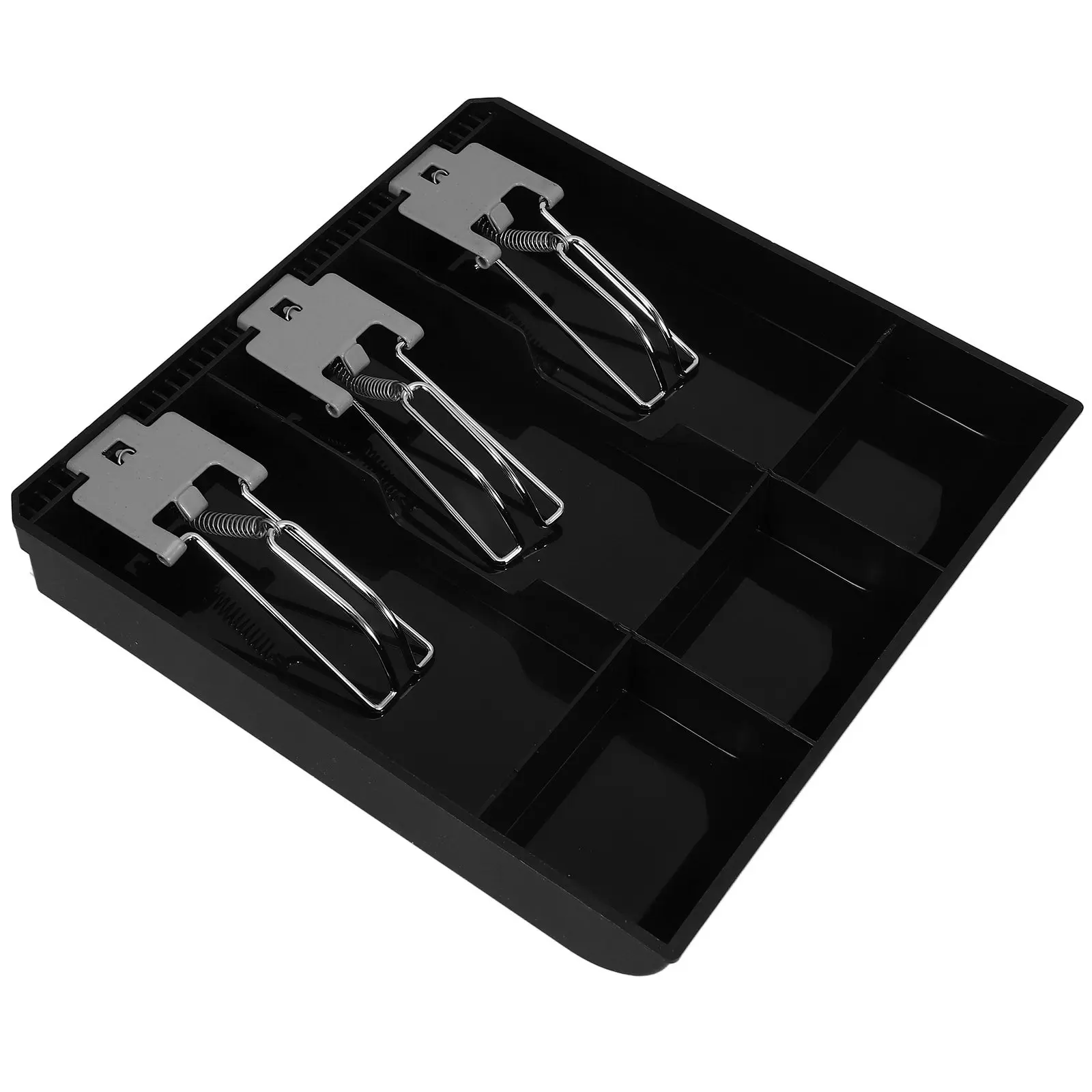 Cash Register Tray Premium Plastic Coin Bill Compartments Money Organizer Tray for Shop Store Cash Drawer Insert Holder